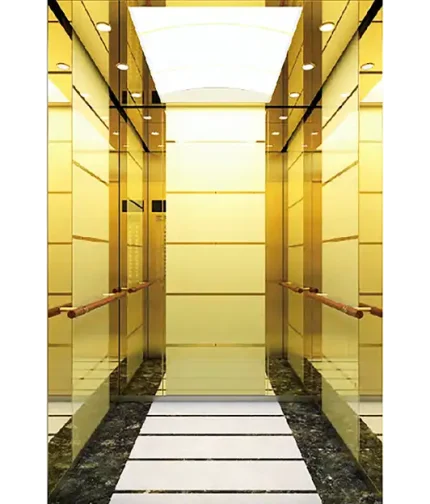 Titanium Mirror Framed Passenger Elevator