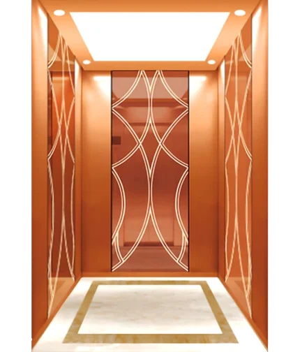 Modern Rose Golden Passenger Elevator